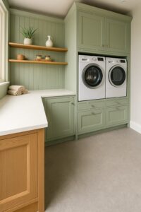 Simply Bespoke Kitchens Sage Green Utility Simply Bespoke Kitchens Sage Green Utility